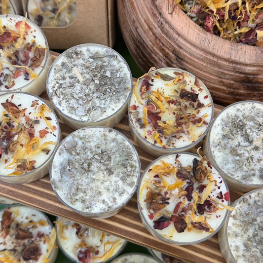 'Bloom' Soy Candles  (Herb/Floral Infused [Set of 8])