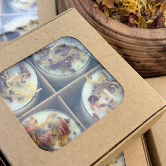 'Bloom' Soy Candles  (Herb/Floral Infused [Set of 8])
